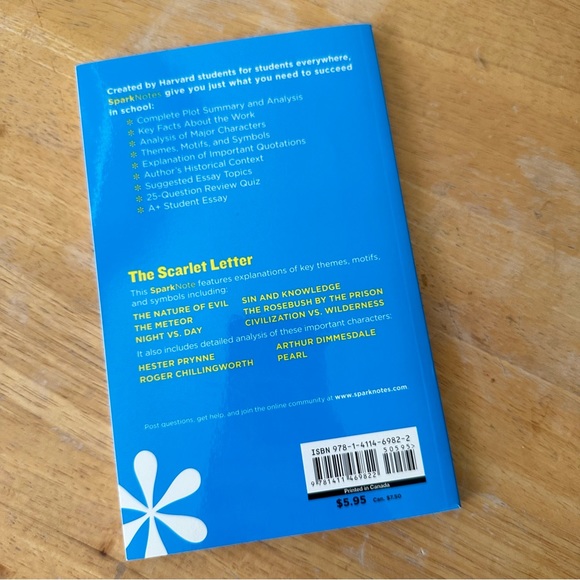 SparkNotes, The Scarlet Letter, Nathaniel Hawthorne - Picture 2 of 2